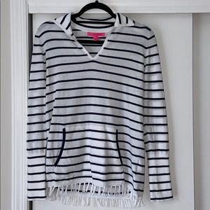 NWOT Lily Pulitzer Navy & White Stripe Pullover